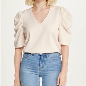Anne Klein puff sleeve top
